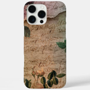 Steampunk Torn Rose   Vintage Not leidende Ephemer iPhone 16 Pro Max Hülle