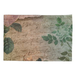 Steampunk Torn Rose Vintage Not leidende Ephemer Kissenbezug