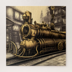 Steampunk Trans-Sibirischer Eisenbahnzug Puzzle