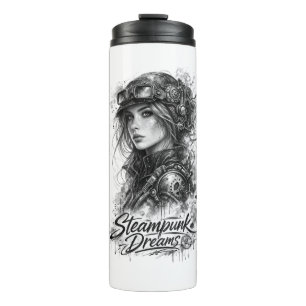 Steampunk-Träume – Vintage viktorianische Fantasy- Thermosbecher