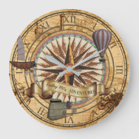 Steampunk Travel Antique Karte Kompass Adventure
