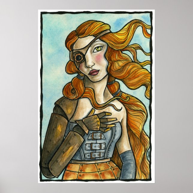 STEAMPUNK TREETS BOTTICELLI POSTER (Vorne)
