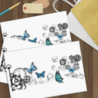 Steampunk Tribal Blue Butterfells