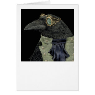 "Steampunk Trickster" - Raven Card