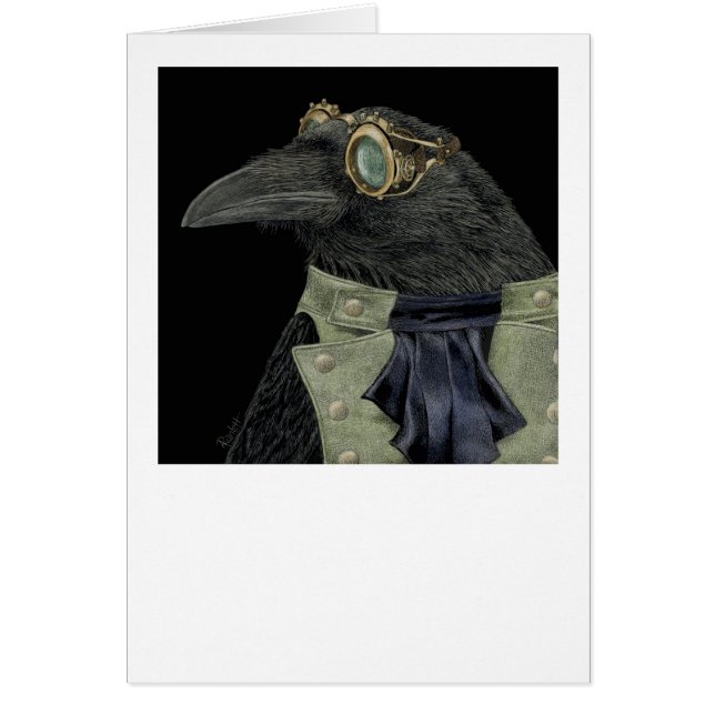 "Steampunk Trickster" - Raven Card (Vorne)