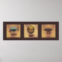 Steampunk-Trio von Fantasy Dirigibles