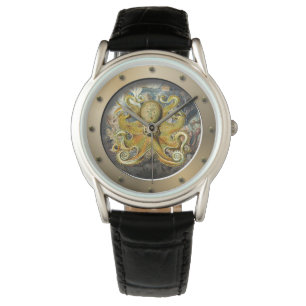 Steampunk U-Boot Porthole Octopus Armbanduhr