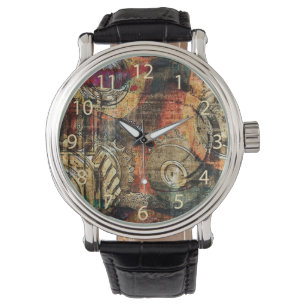 steampunk übersetzt Collage Armbanduhr