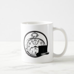 steampunk Uhr, Gang, Hut Tasse