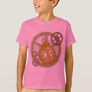 Steampunk Uhr und Gänge T-Shirt