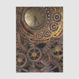 Steampunk-Uhrengeere deoupage Seidenpapier