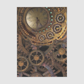 Steampunk-Uhrengeere deoupage Seidenpapier