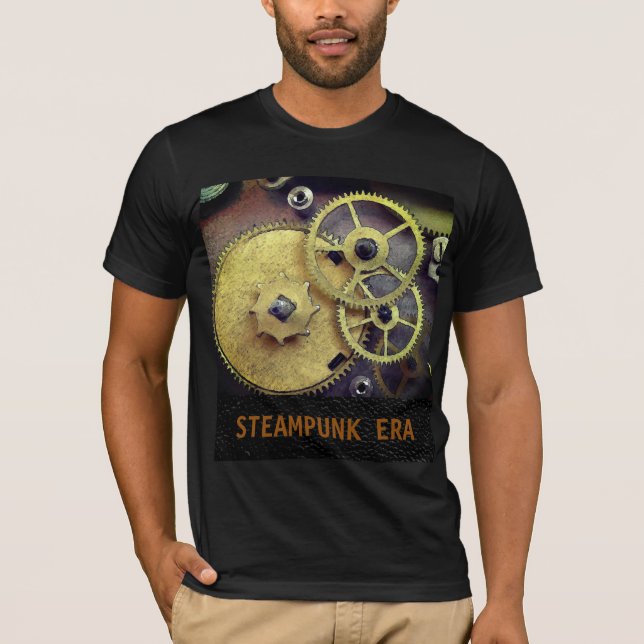 Steampunk-Uhrengeere T - Shirt, Männer T-Shirt (Vorderseite)