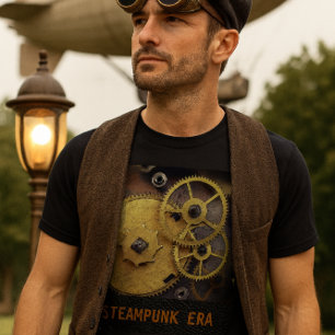 Steampunk-Uhrengeere T - Shirt, Männer T-Shirt