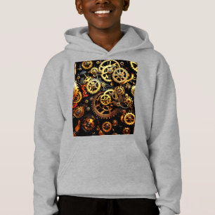 Steampunk-Uhrwerk Gears 1004 Hoodie