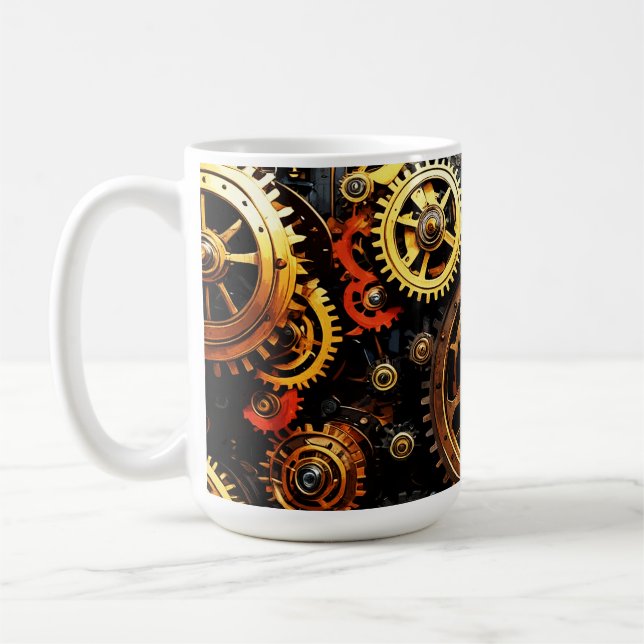 Steampunk-Uhrwerk Gears 1004 Kaffeetasse (Links)