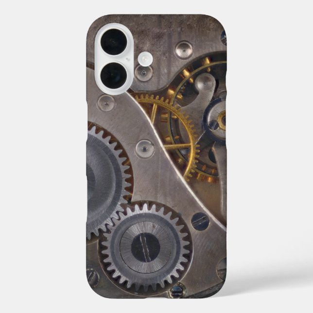 Steampunk Uhrwerk Rusty Gears Case-Mate iPhone Hülle (Rückseite)