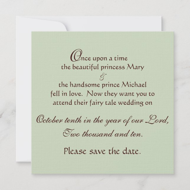 Steampunk und Gelbe Rosen Save The Date (Vorderseite)