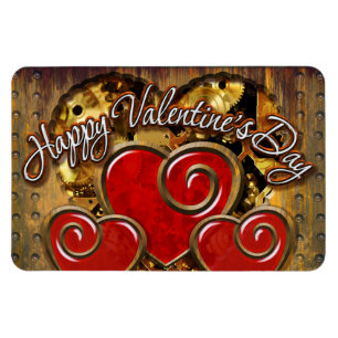 Steampunk Valentine 3 Premium Magnet