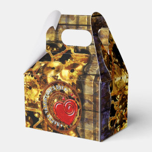 Steampunk Valentine's Day 1B Zelt Gefälligkeitsbox Geschenkschachtel