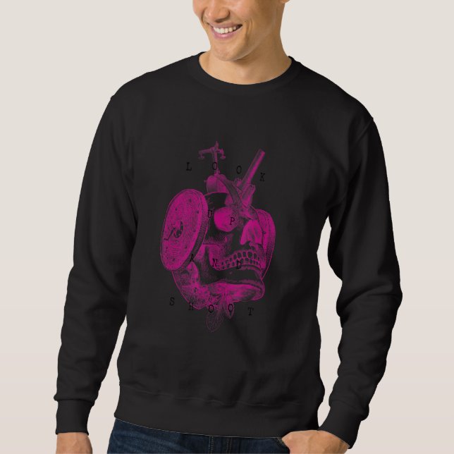 Steampunk Vaporwave Aesthetic Encyclopedia Mechani Sweatshirt (Vorderseite)