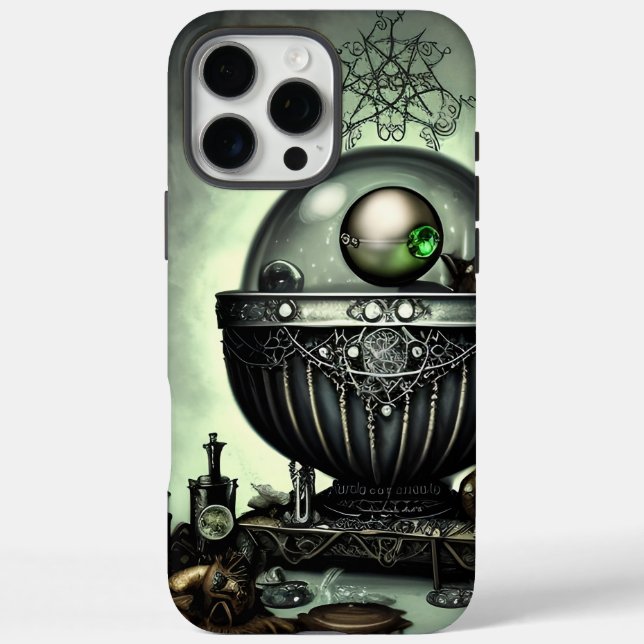Steampunk-Verzierte Kauldron- und Magiegegenstände Case-Mate iPhone Hülle (Rückseite)