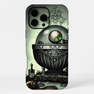 Steampunk verzierter Kessel und magische Gegenstän iPhone 16 Pro Max Hülle
