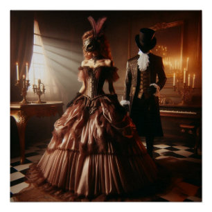 Steampunk-Victorian-Fantasy-Art-Masquerade Poster