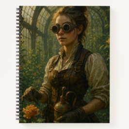 Steampunk-Victorian-Gärtner-Kunst Notizbuch