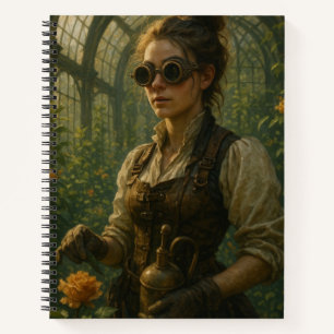 Steampunk-Victorian-Gärtner-Kunst Notizbuch