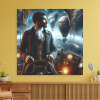 Steampunk-Victorian-Weltraum-Luftschiffkapitän