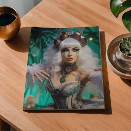 Steampunk-Victorian-Zukunftstänzerin Seidenpapier