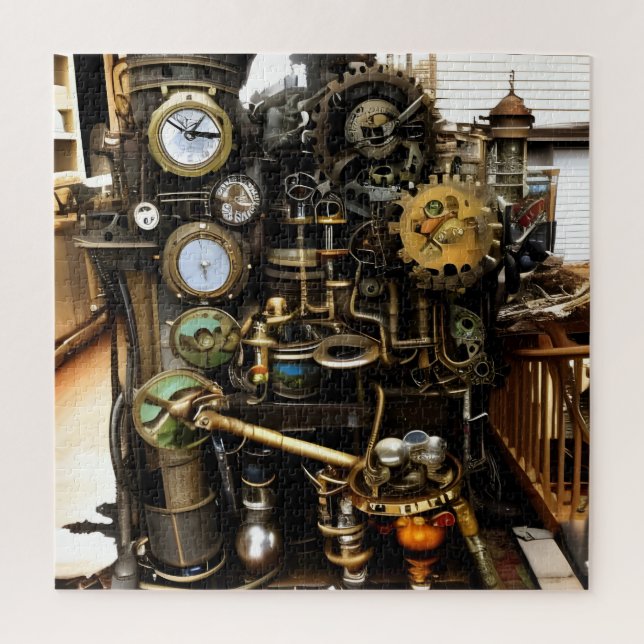 Steampunk Viel Glück Generator Puzzle (Vertikal)