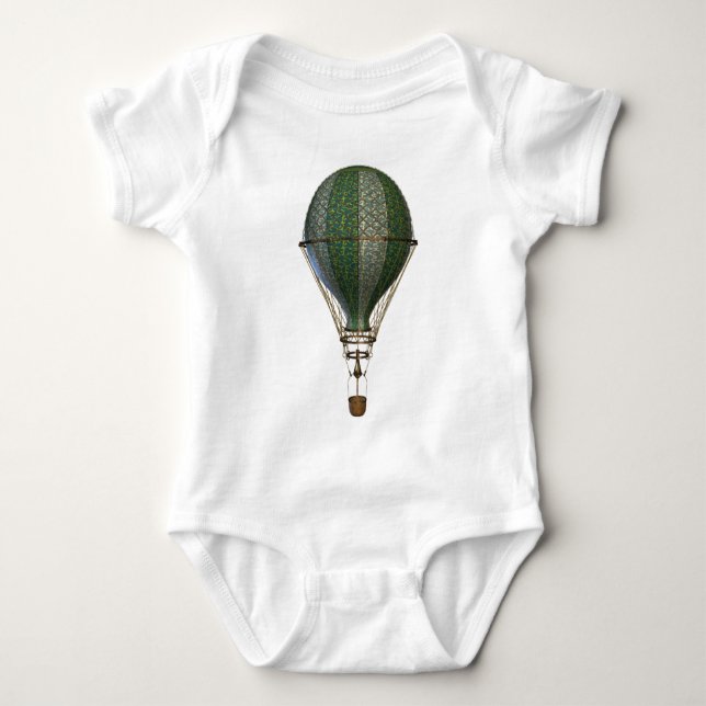 Steampunk Viktorianisch Balloon Baby Strampler (Vorderseite)