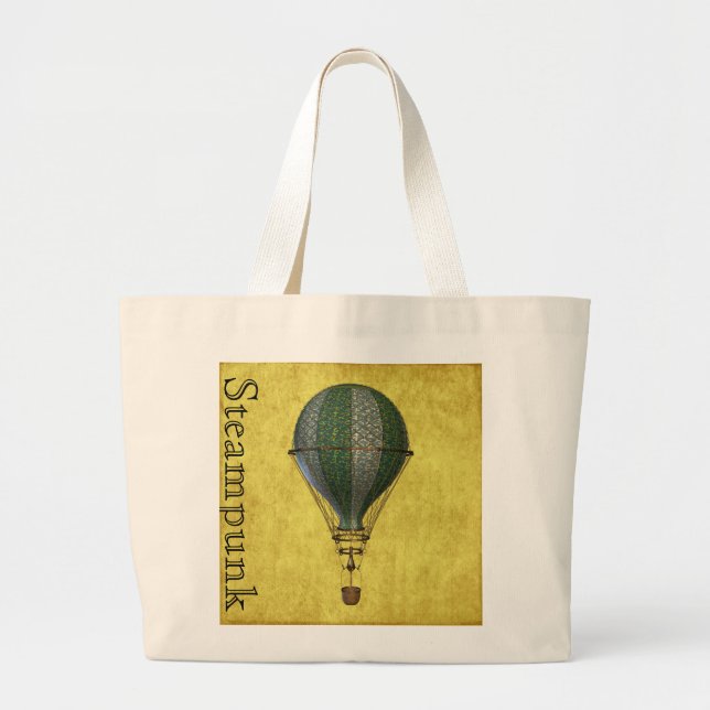 Steampunk Viktorianisch Balloon Jumbo Stoffbeutel (Vorne)
