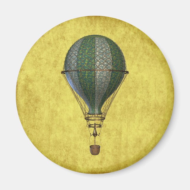 Steampunk Viktorianisch Balloon Magnet (Vorne)