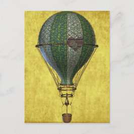 Steampunk Viktorianisch Balloon Postkarte