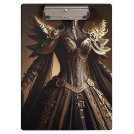 Steampunk Viktorianisch Black and Gold Empress Gow Klemmbrett