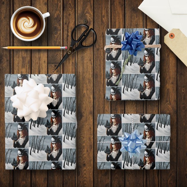 Steampunk Viktorianisch Dragonfly Geschenkpapier Set (Von Creator hochgeladen)