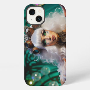 Steampunk Viktorianisch Futuristic Green Dancer iPhone 13 Hülle