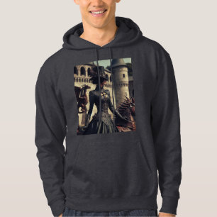 Steampunk Viktorianisch Industrial Lady Dragon Rid Hoodie