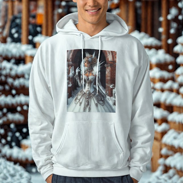 Steampunk Viktorianisch Industrial Winter Ice Quee Hoodie (Von Creator hochgeladen)