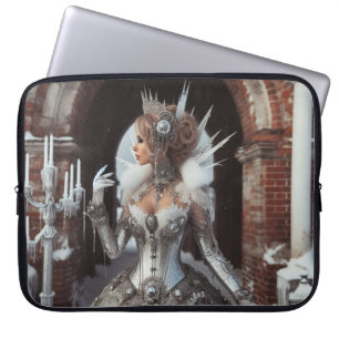 Steampunk Viktorianisch Industrial Winter Ice Quee Laptopschutzhülle