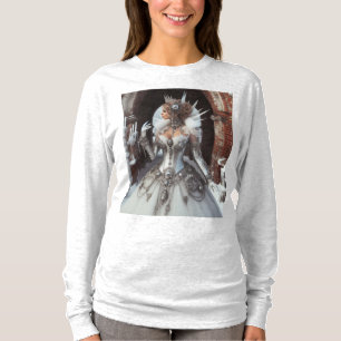 Steampunk Viktorianisch Industrial Winter Ice Quee T-Shirt