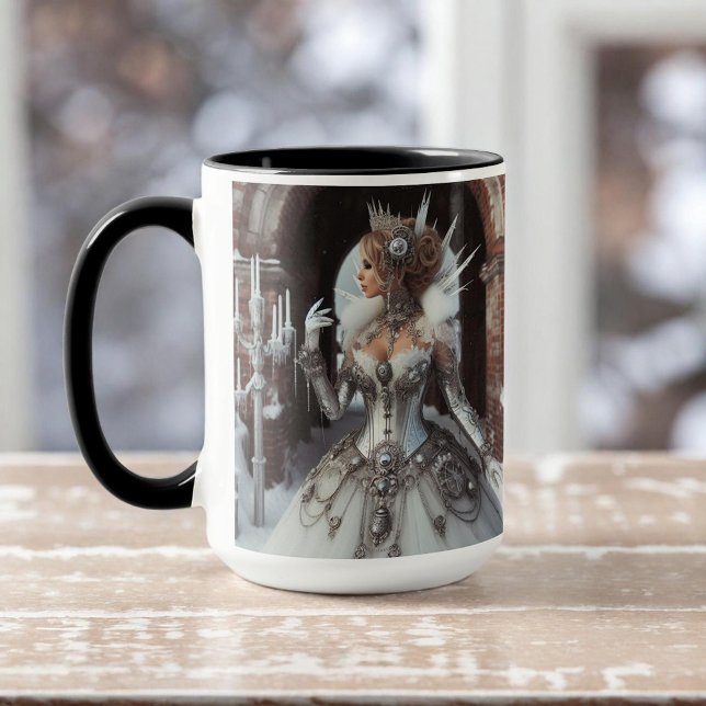 Steampunk Viktorianisch Industrial Winter Ice Quee Tasse (Von Creator hochgeladen)