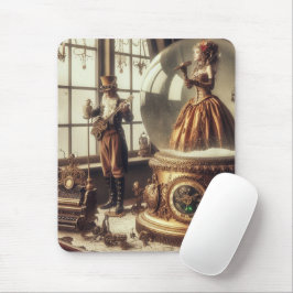 Steampunk Viktorianisch Music Snow Globe Performer Mousepad