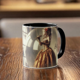Steampunk Viktorianisch Music Snow Globe Performer Tasse