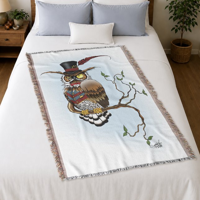 Steampunk Viktorianisch Owl Decke (Von Creator hochgeladen)