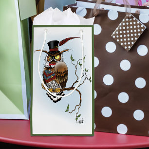 Steampunk Viktorianisch Owl Kleine Geschenktüte