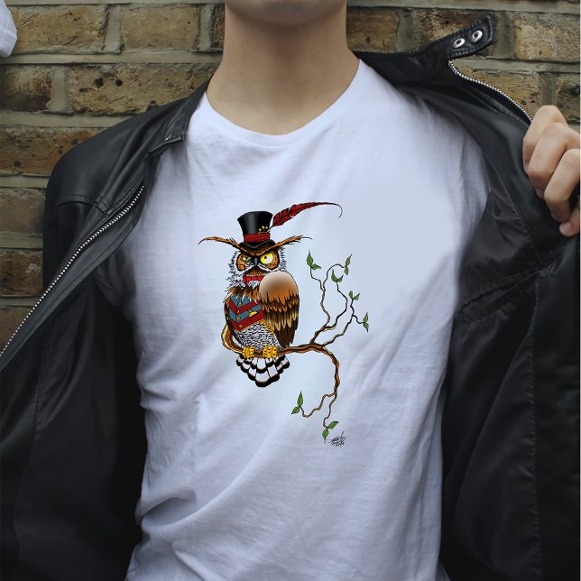 Steampunk Viktorianisch Owl T-Shirt (Von Creator hochgeladen)